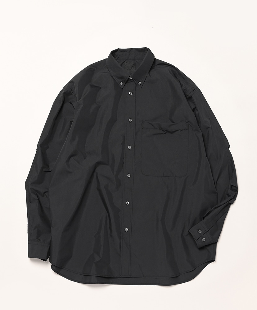 Tech Button Down Shirt L/S(L(MEN) Black/ブラック): DAIWA PIER39