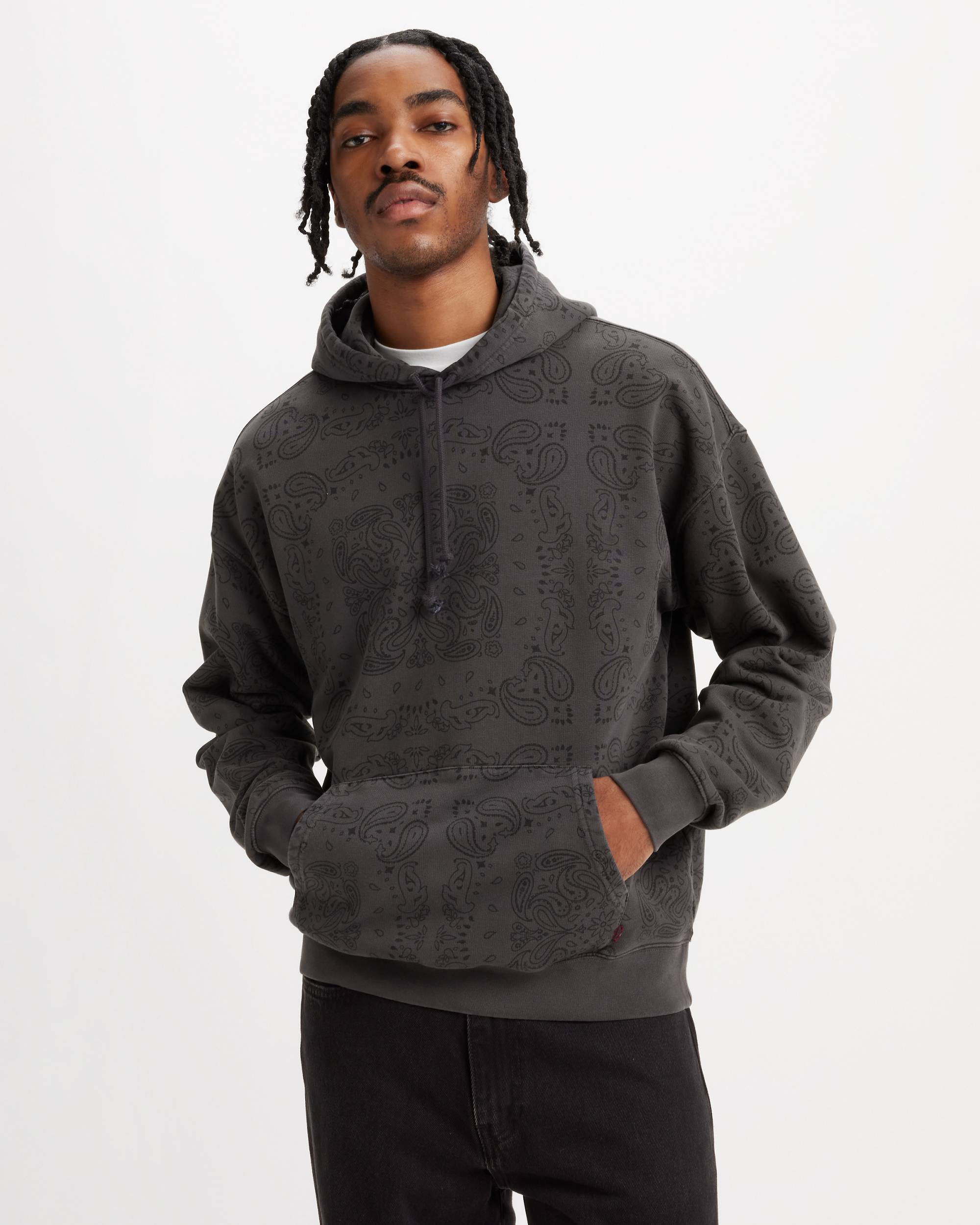 Relaxed Overdyed Hoodie Sweatshirt - Black | Levi's® US