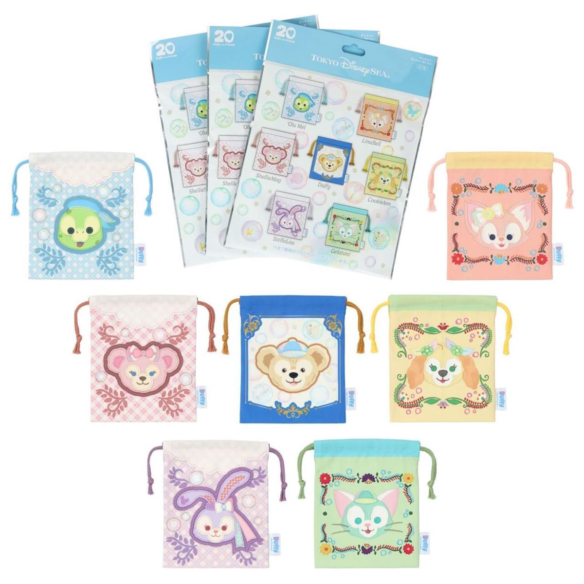 ディズニー】みんな連れて歩きたい！ダッフィー&フレンズ全7種カラビナ