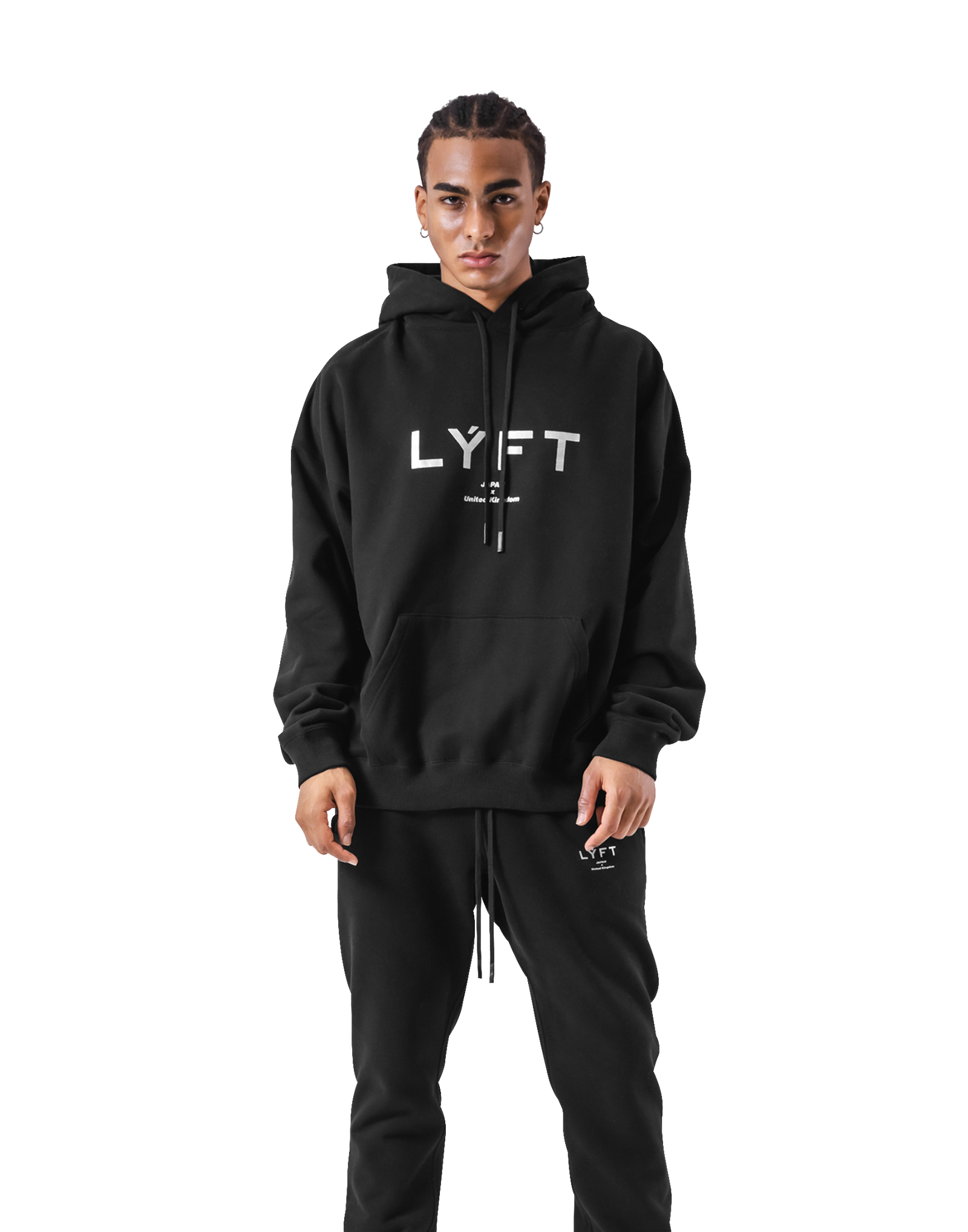 LÝFT Oversize Sweat Hoodie - Black