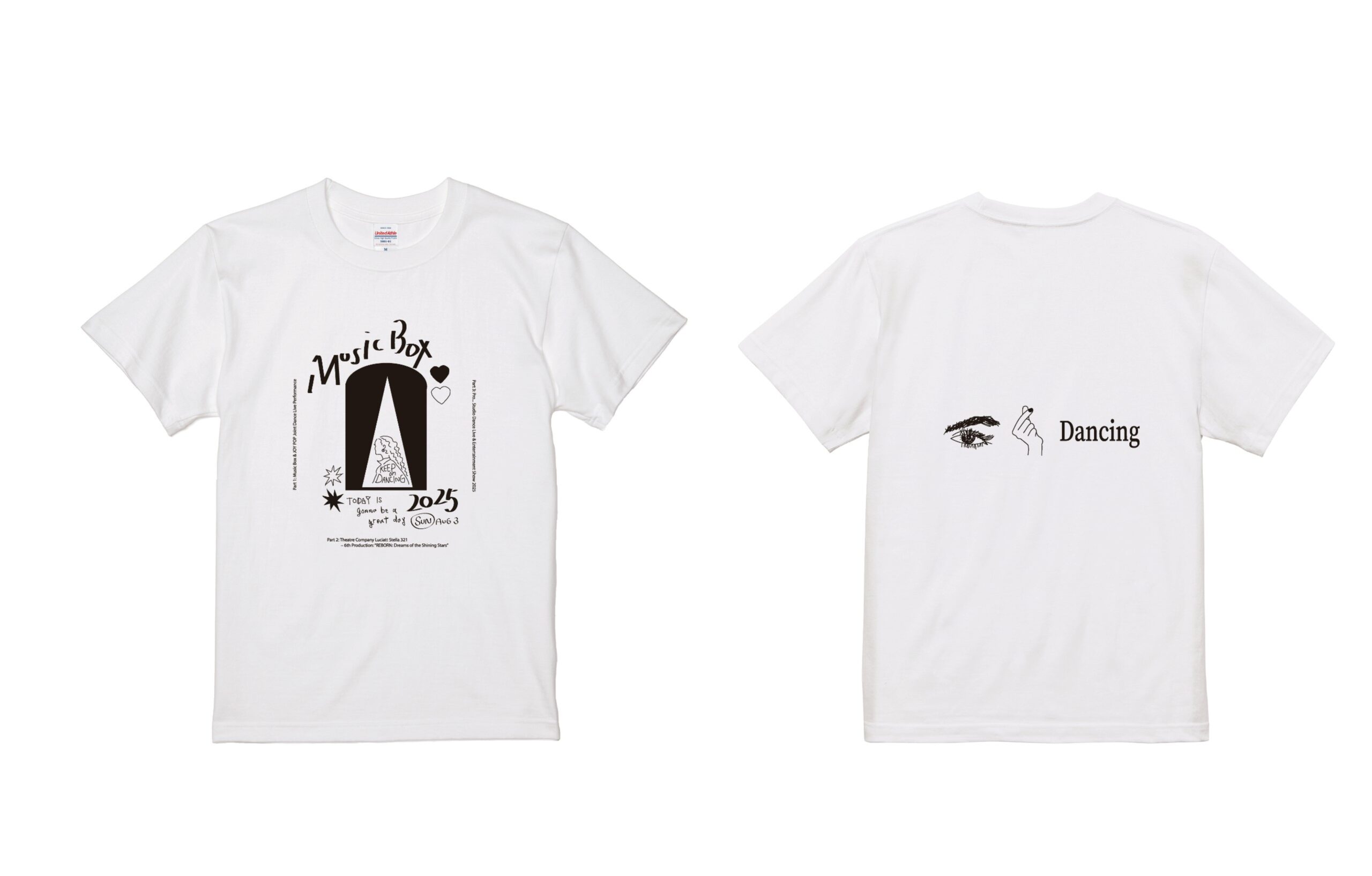 8/3（日）MUSIC BOX2025オリジナルTシャツオンライン販売・予約受付