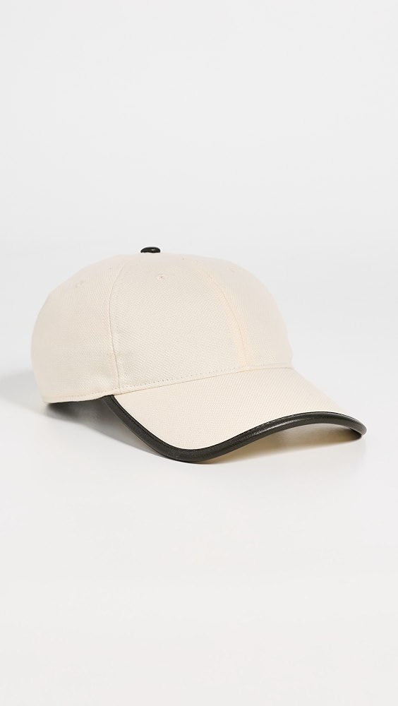 GANNI Washed Cotton Canvas Leopard Cap | Shopbop