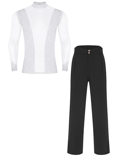 メンズ社交ダンス衣装 シャツ ホワイト」の人気商品一覧 | 安い商品を