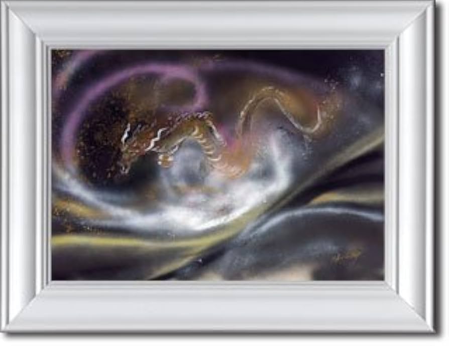 Amazon.co.jp: 新月紫紺大アート 一瞬好転のパワーを持った龍/満願成就