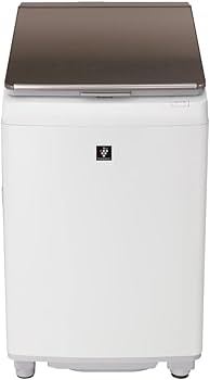 Amazon | シャープ SHARP 洗濯機 洗濯乾燥機 ES-PT10F-Tガラストップ