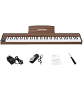 Amazon | KIMFBAY 電子ピアノ 88鍵盤 木製 電子ピアノ アップライト 88