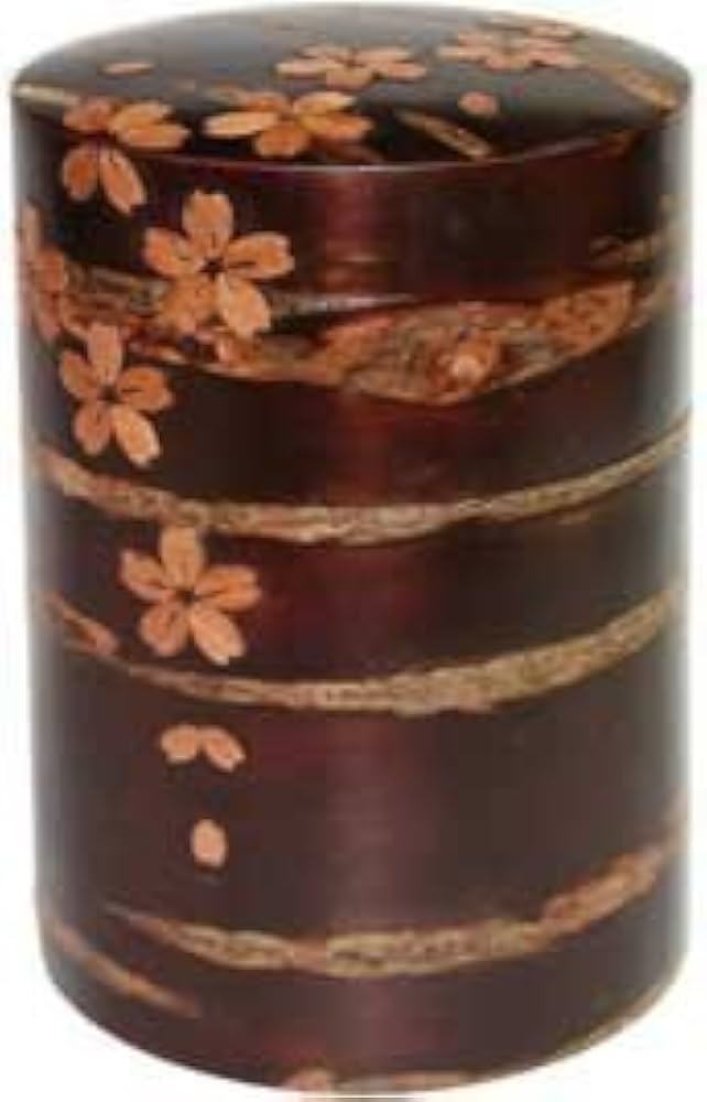 Amazon | 角館桜皮細工・桜皮総皮作り茶筒(大) | 株式会社秋田銘商