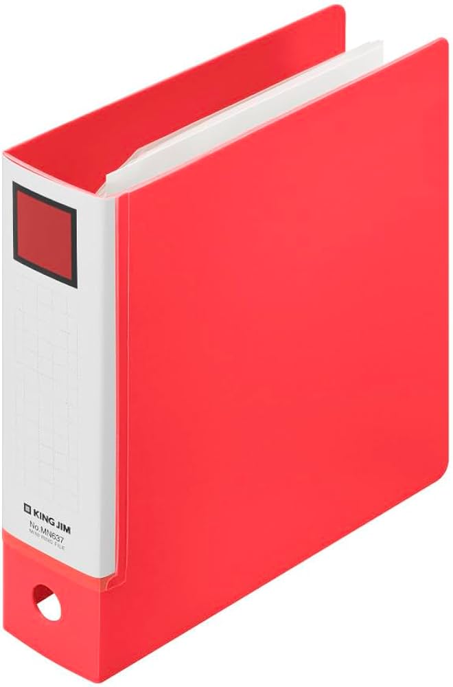 Amazon.co.jp: キングジム カードファイル ミニリングファイル 3穴