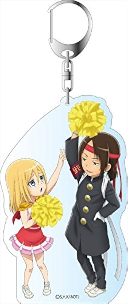 Amazon.co.jp: 進撃!巨人中学校 クリスタ&ユミル デカキーホルダー