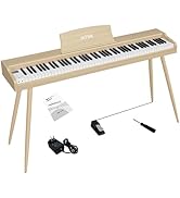 Amazon | IKTMI 電子ピアノ 88鍵盤 ペダル付き 木製 キーボード ピアノ