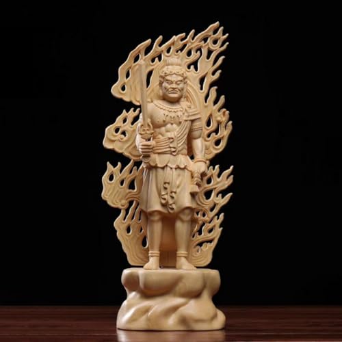 Amazon.co.jp: 修縁堂仏教美術品 大迫力 不動明王 立像 不動明王像