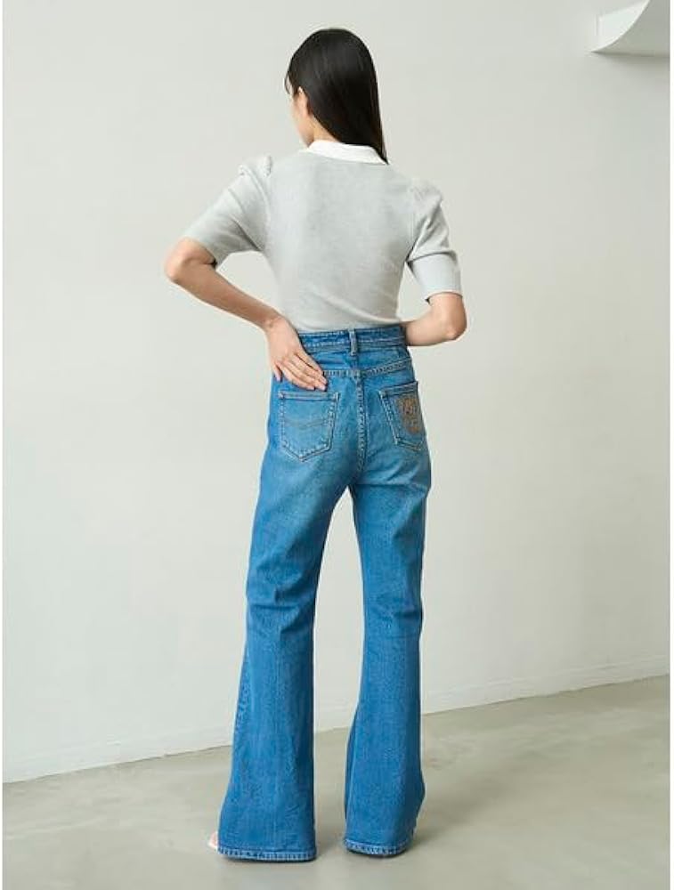 Amazon | [スナイデル] ラッフル刺繍ニットプルオーバー SWNT251217