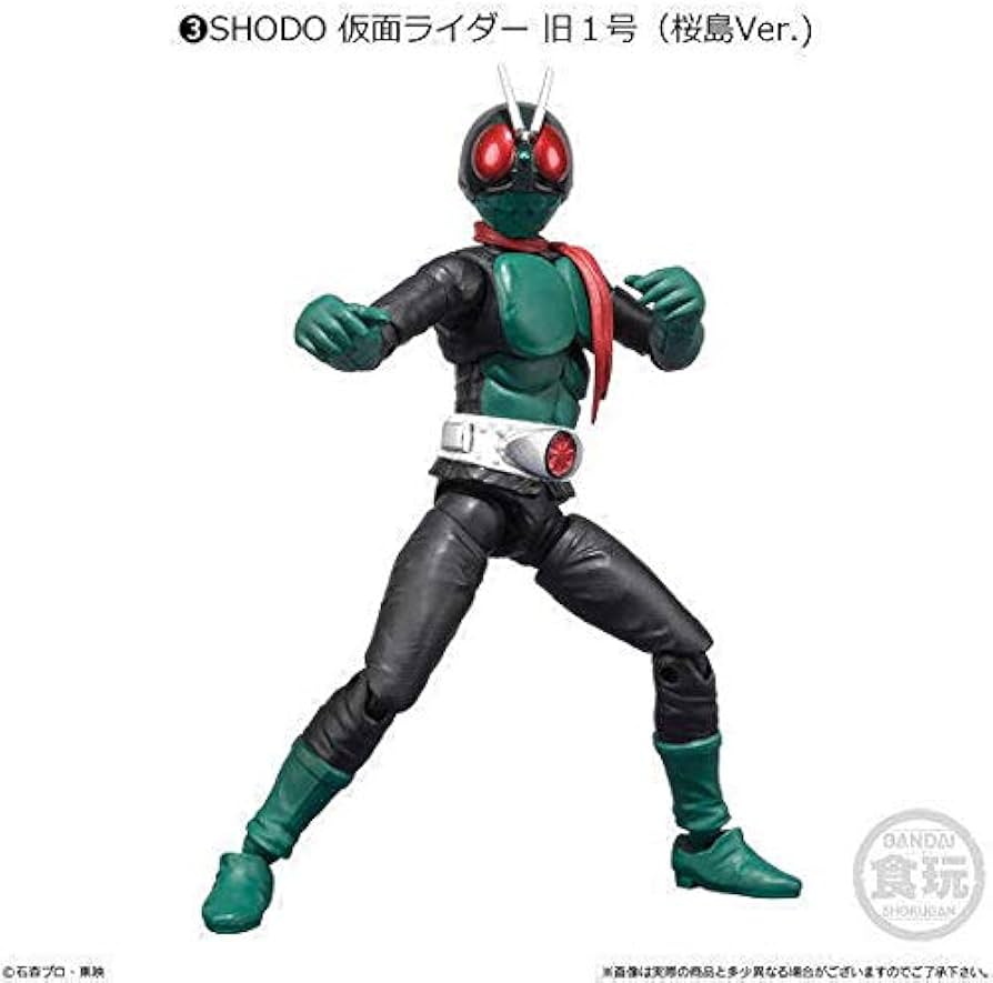 Amazon.co.jp: SHODO-X 仮面ライダー ［3.仮面ライダー 旧1号(桜島Ver