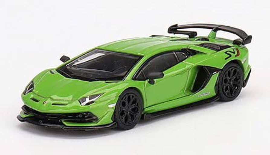 Amazon | 1/64 MINI-GT ランボルギーニ アヴェンタドール SVJ グリーン