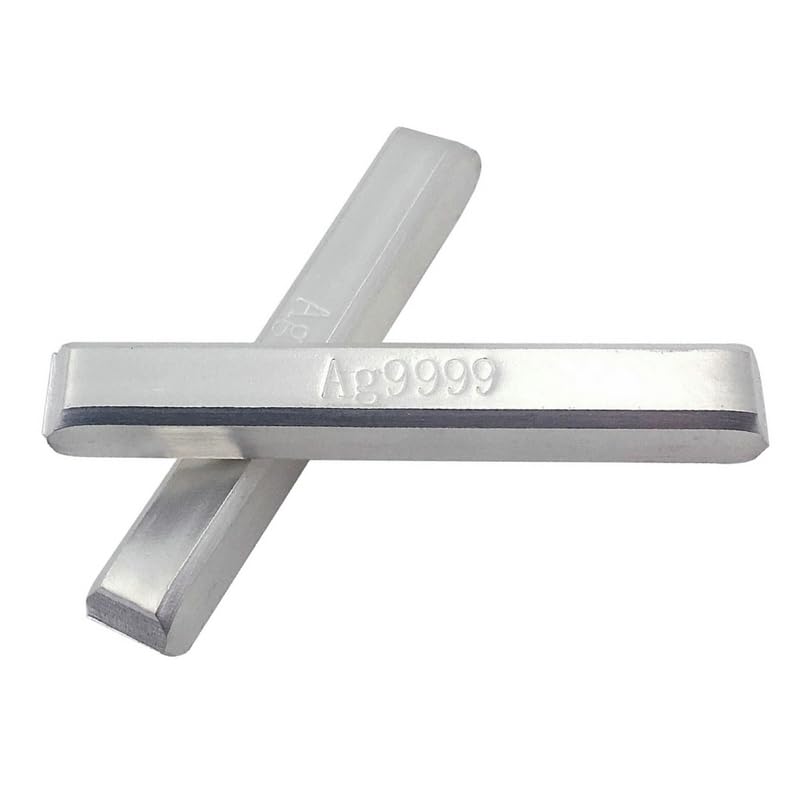 1PCS 10/20/30/40/50G High Purity Pure Silver Bars Silver Ingot