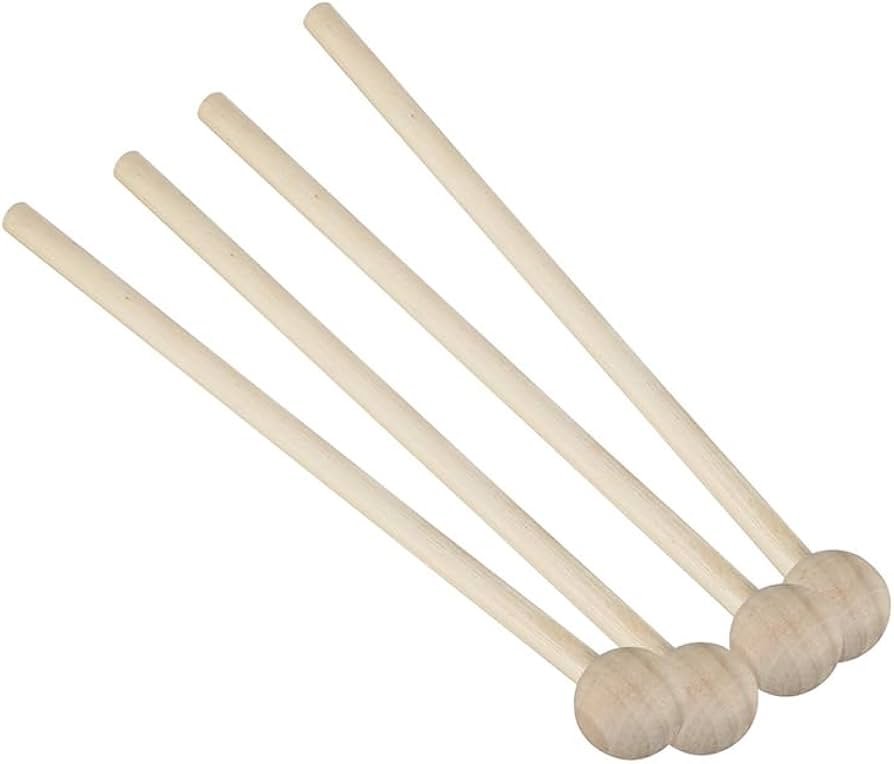 Amazon | Yavoluy 木琴のバチ 4本セット 木製 木琴用バチ 卓上木琴用