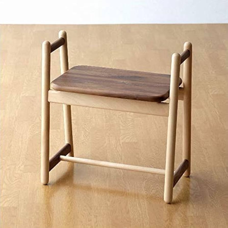 Amazon｜スツール 木製 玄関 椅子 手すり付き アシスト スツール