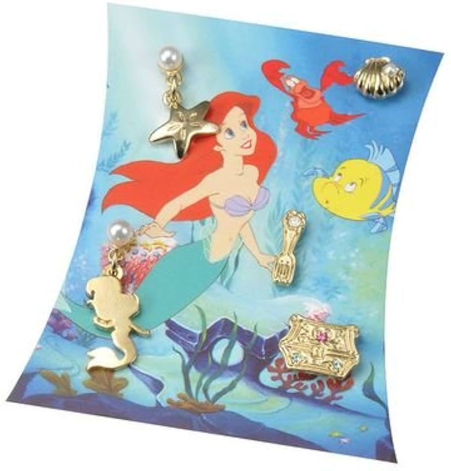 Amazon | ディズニーストア アリエル ピアス セット リトルマーメイド