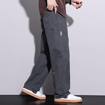 American Casual Pants for Men, Spring and Autumn Straight Loose