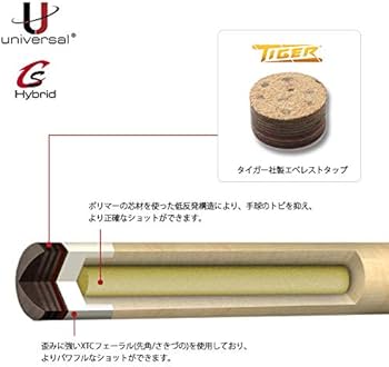 Amazon | ビリヤード シャフト ユニバーサル CS Hybrid shaft 5/16-14