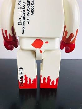 Amazon.co.jp: ベアブリック血みどろ 400% 甲本ヒロト作 (激) : おもちゃ