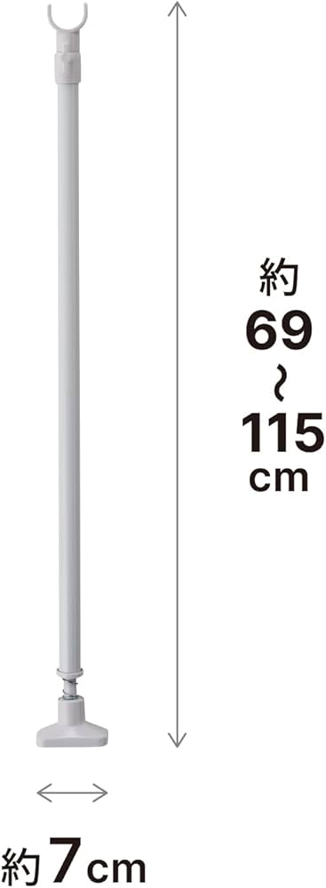 Amazon｜平安伸銅工業 HEIAN SHINDO 押入れ用強力支え棒 ホワイト 取付