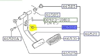 Amazon | NISSAN (日産) 純正部品 ストッパー ペダル 品番46512-H0101
