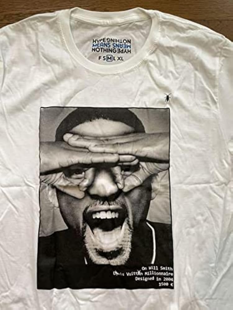Amazon.co.jp: HYPE MEANS NOTHING ウィルスミス Tシャツ M 白