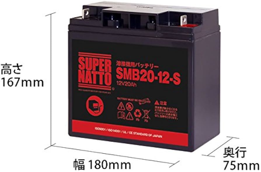 Amazon.co.jp: 溶接機用バッテリー SMB20-12-S 3個セット SMB20-12