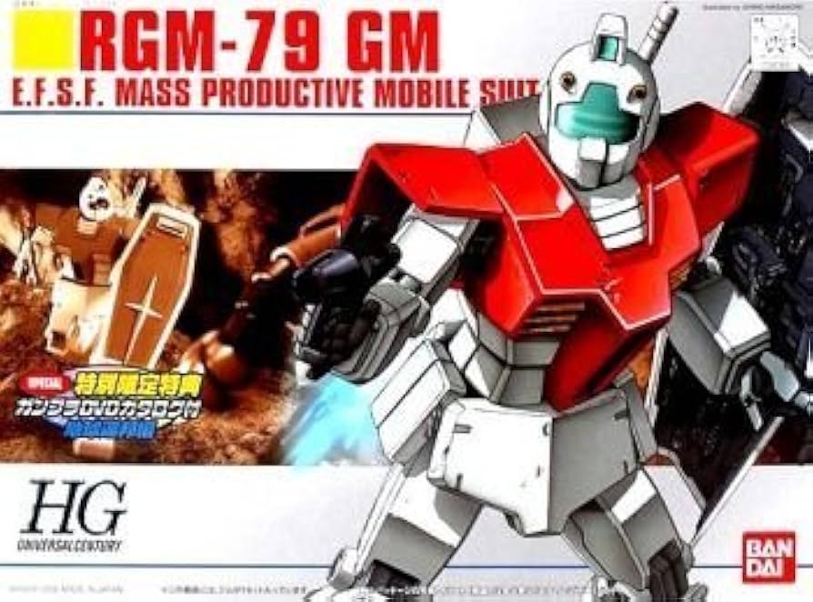 Amazon.com: Bandai RGM-79 GM Gundam 1/144 Model Kit 20 HGUC