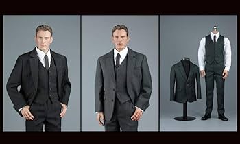 Amazon.co.jp: 1/6 フィギュア ビジネススーツ 男性 衣装 人形