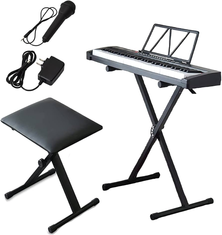 Amazon | RiZKiZ 電子キーボード スリムタイプ 【61鍵盤