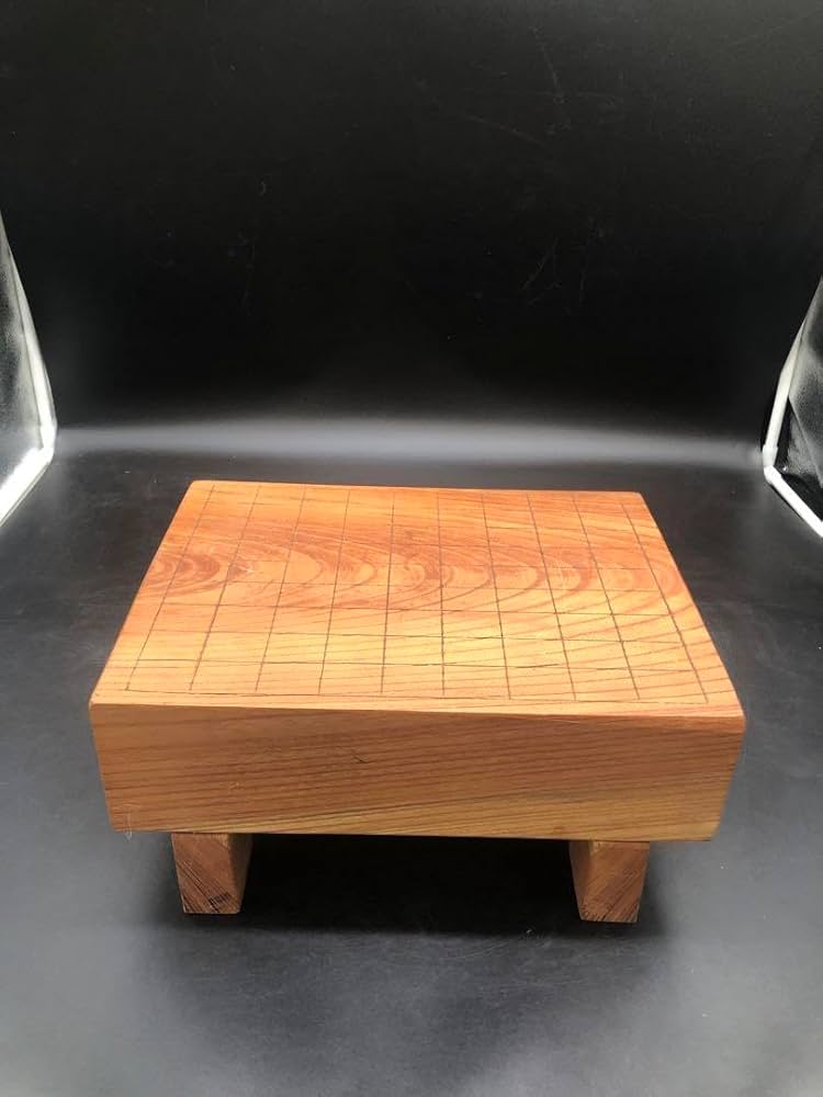 Amazon | 将棋盤 足つき 木製 天然木 レトロ | 将棋 | おもちゃ