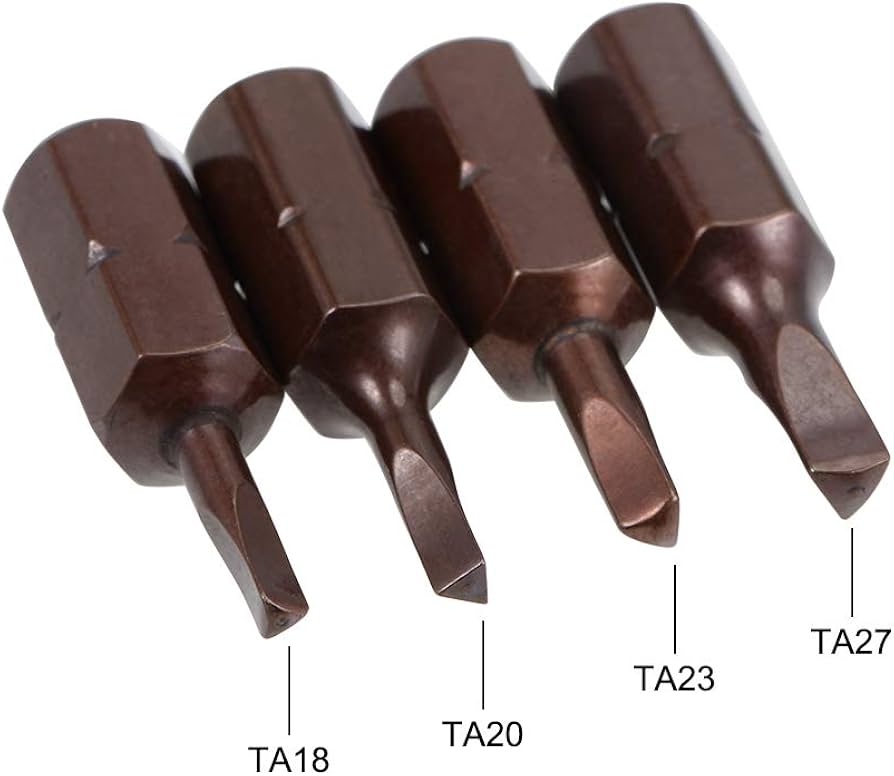 uxcell Triangular Bits Set 4-in-1 1/4 Inch Hex Shank Magnetic TA18