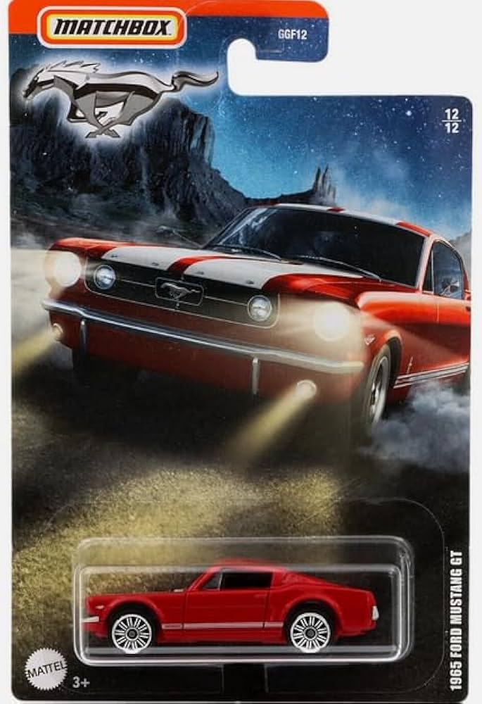 Amazon.com: Matchbox 1965 Ford Mustang GT (Red) 12/12 : Toys & Games