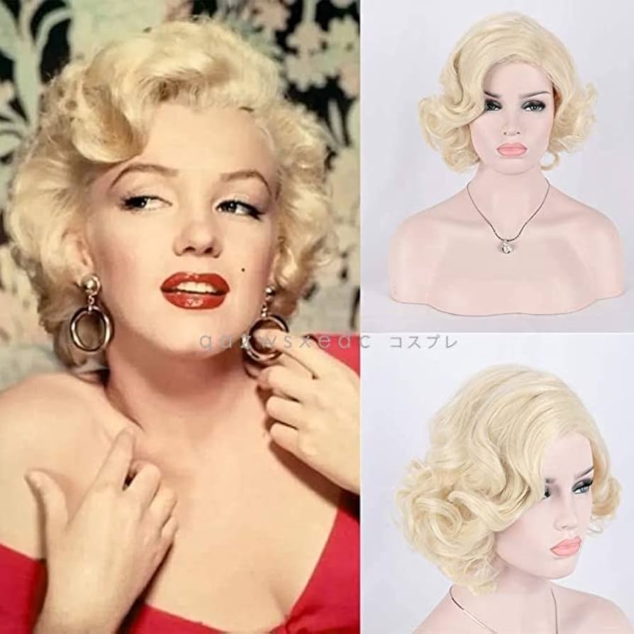 Amazon | IVYヘアコスプレウィッグマリリンモンローショートレイヤード