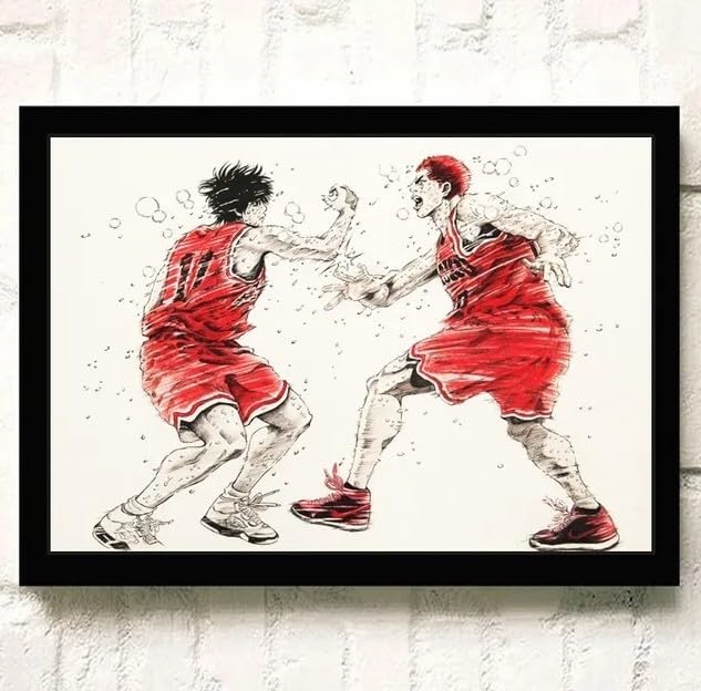 Amazon.co.jp: スラムダンク 流川楓 桜木花道 ハイタッチ タペストリー