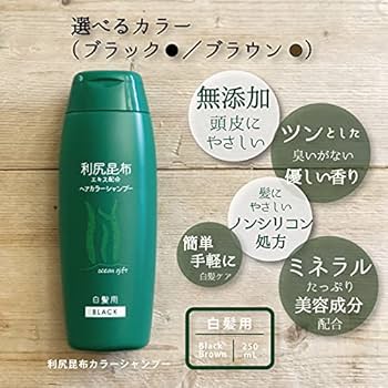 Amazon | 日本メディコ 利尻昆布カラーシャンプー2本セット250mL