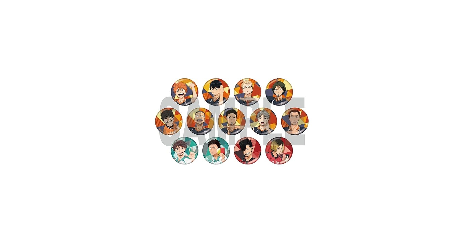 Amazon.co.jp: アニメ『ハイキュー！！』 ラメキラカンバッジ