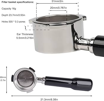 Amazon.co.jp: 51mm ボトムレス ポルタフィルター 3 イヤー、デロンギ