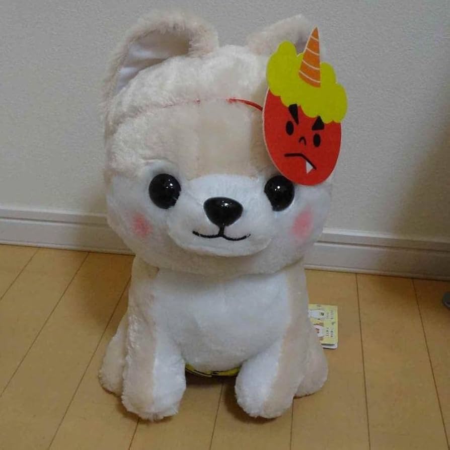 Amazon.co.jp: 豆しば三兄弟 さすけ 昔ばなし 鬼 BIG ぬいぐるみ