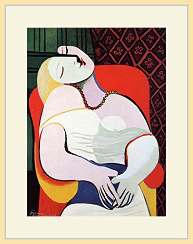 Amazon.co.jp: ピカソ・「夢(赤い椅子に眠る女)」 プリキャンバス複製