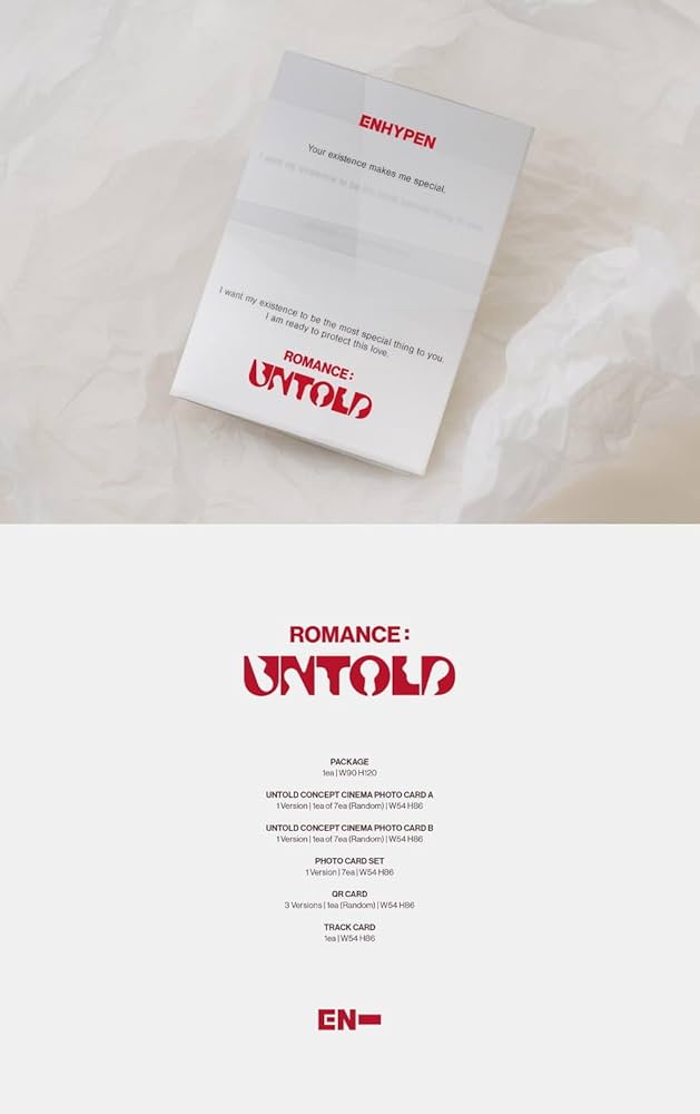 ENHYPEN - Romance : Untold [Weverse Albums ver.] | Amazon.com.br