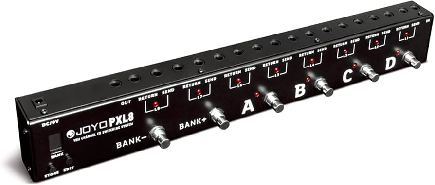 Amazon.com: JOYO PXL8 Foot Pedal Controller 8 FX Loop Programmable