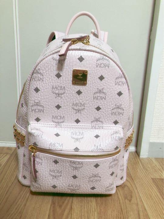 mcm リュックパウダーピンク sサイズスモール