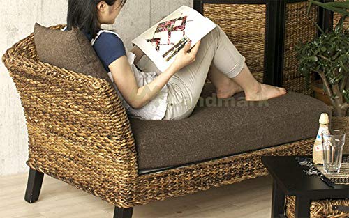 Amazon｜サンフラワーラタン アジアン ソファー ラタン バナナリーフ 2