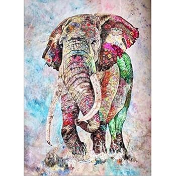 別れの雨 トリックアート 上下 カラフル （アクリル絵の具） 送料無料