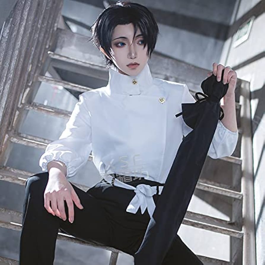 Amazon.co.jp: 呪術廻戦 乙骨憂太 コスプレ コスチューム 【ウィッグ