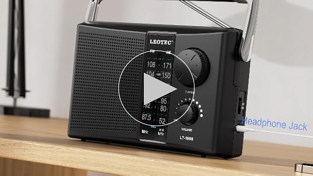 Amazon.com: LEOTEC AM FM Radio Transistor Radio Battery or AC