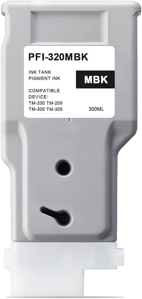 PFI-320 Pigment Matte Black Ink Tank, Compatible with Canon PFI